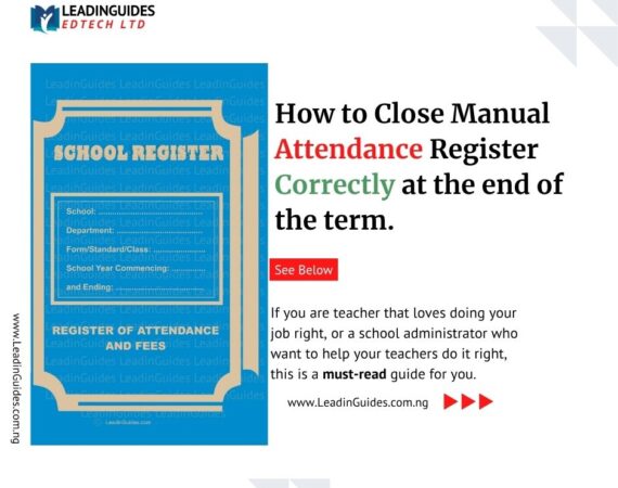 Closing Attendance Register Termly -