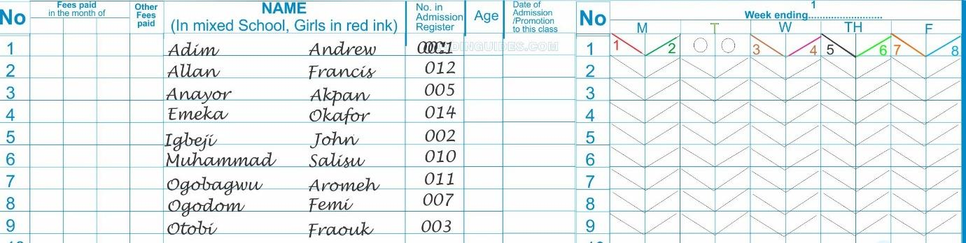 How to Count Weekly Attendance Total